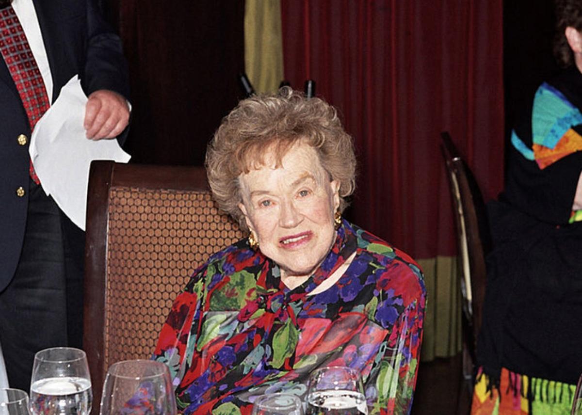 Julia Child at her 90th birthday celebration in 2002