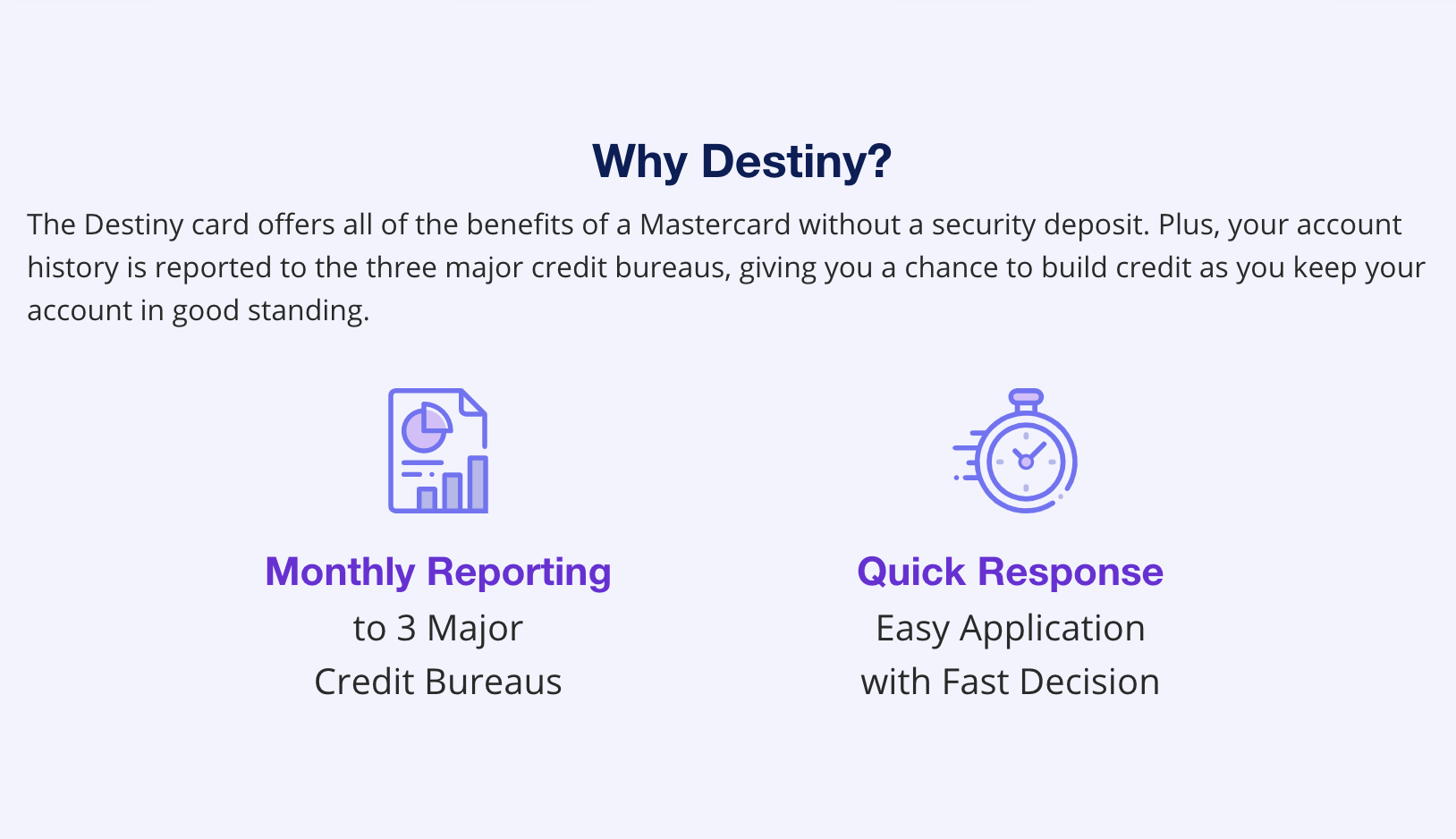 log into my destiny mastercard