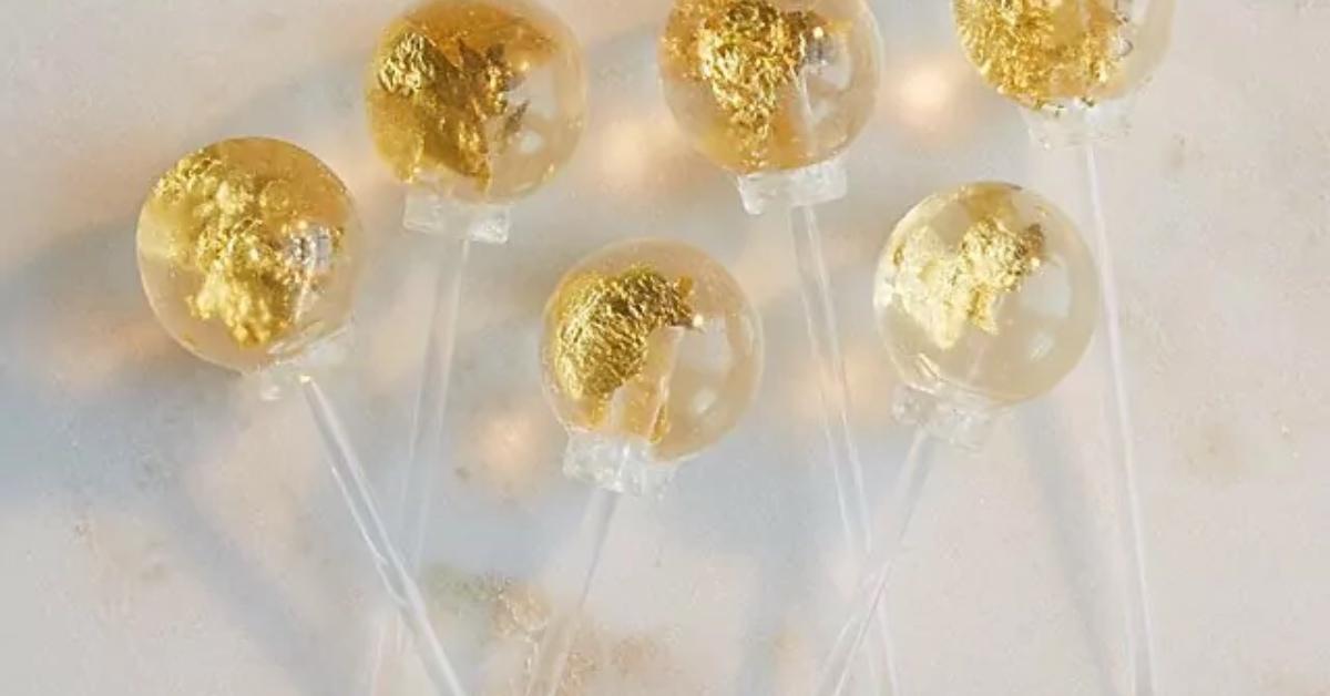 Edible gold lollipops