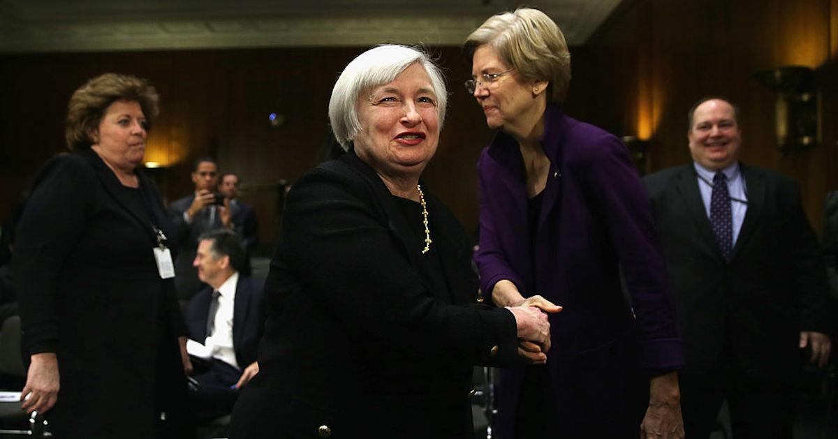 Janet Yellen and Elizabeth Warren