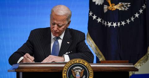 President Biden signing an executive order