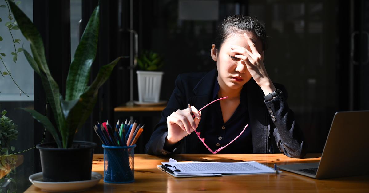 woman at desk