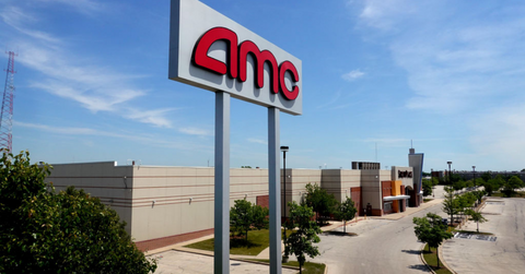 AMC sign in a parking lot