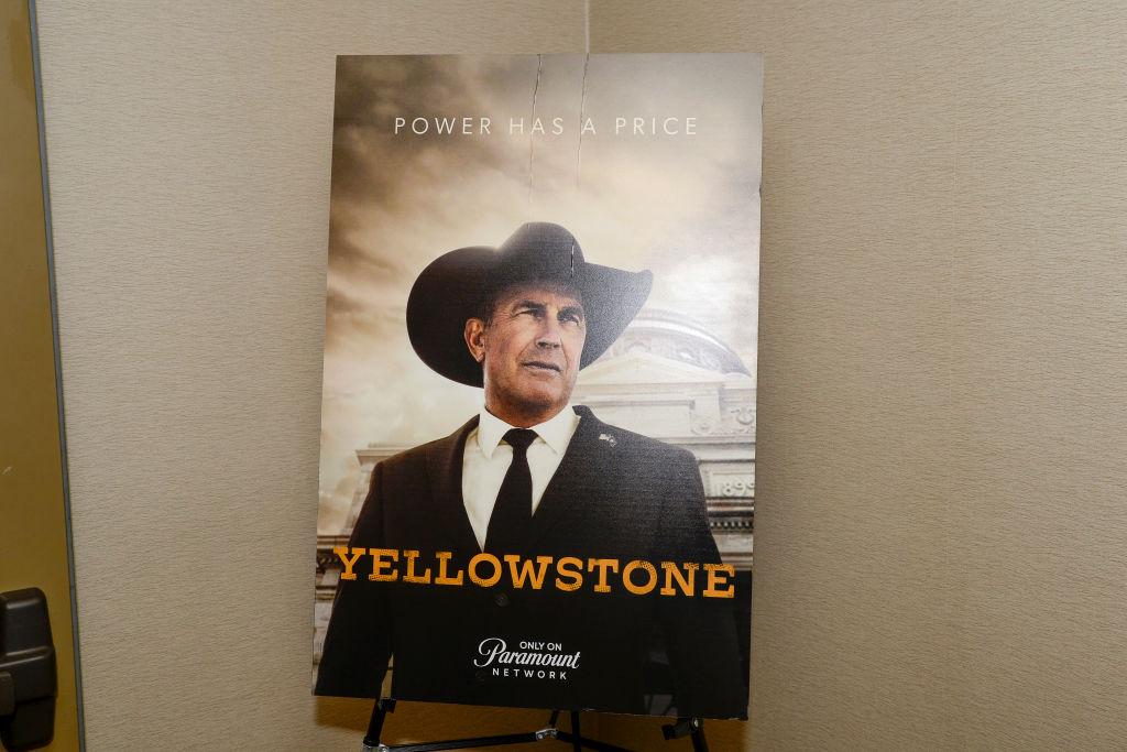 Kevin Costner as John Dutton on the Yellowstone poster