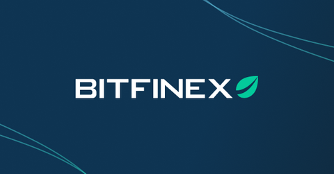 Bitfinex logo on blue background