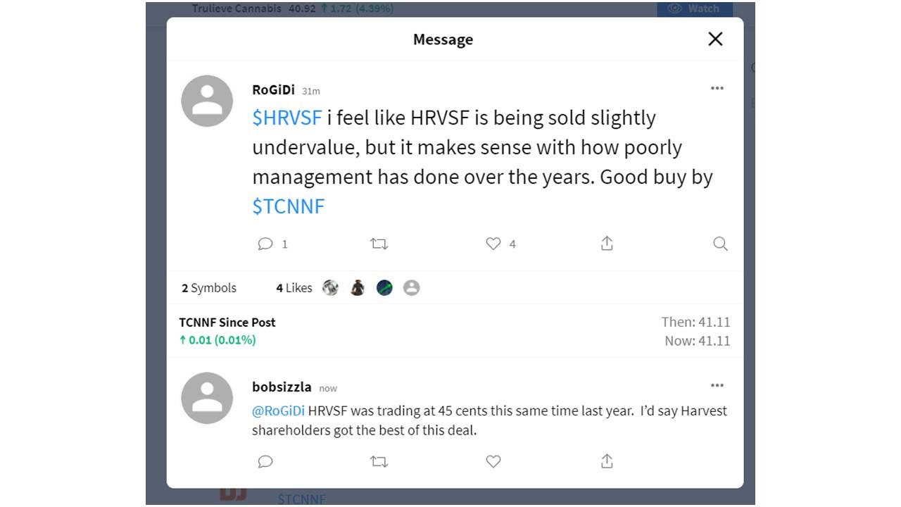 Trulieve Acquires Harvest Health in 2.1 Billion Cannabis AllStock Deal