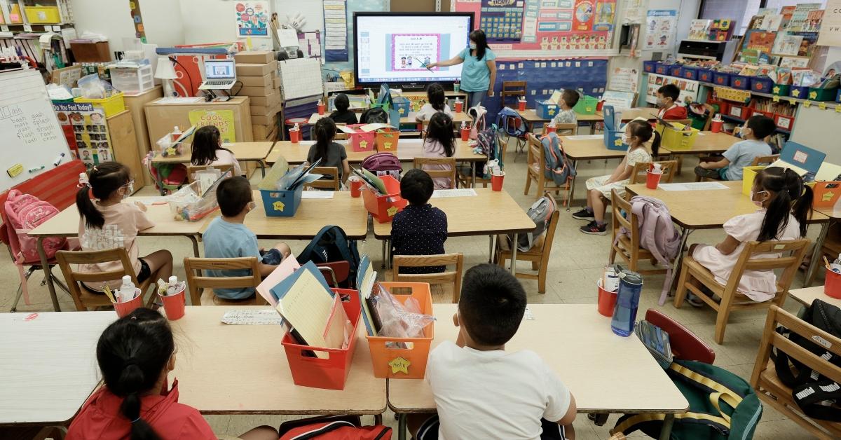 A classroom in a religious school 