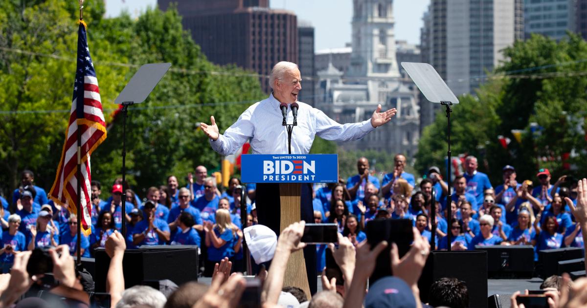 Joe Biden at a rally