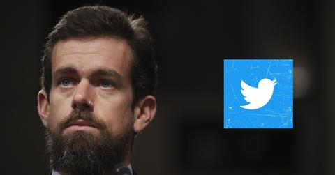 Jack Dorsey and Twitter logo