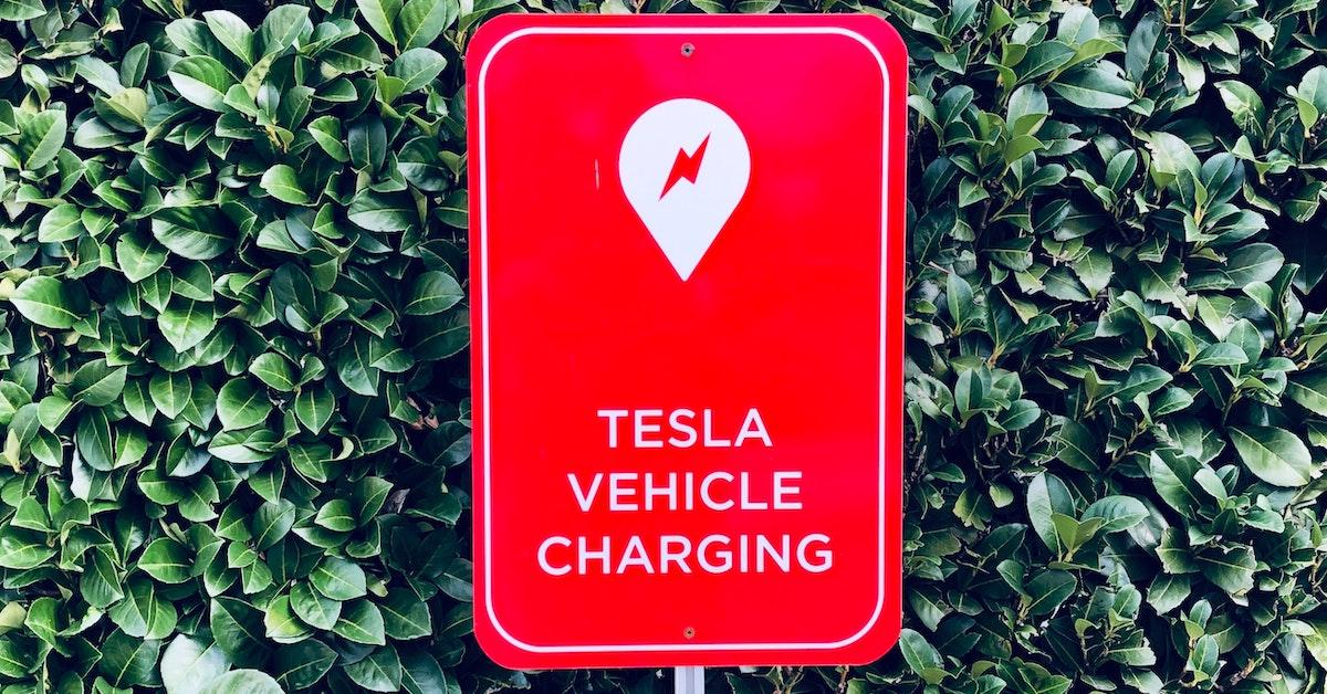 Tesla Supercharger sign