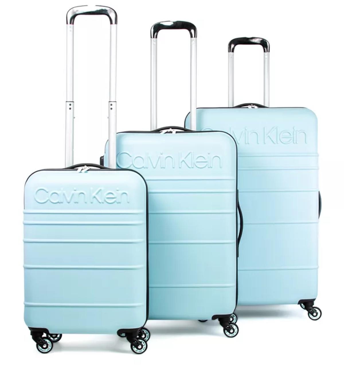 A Calvin Klein luggage set