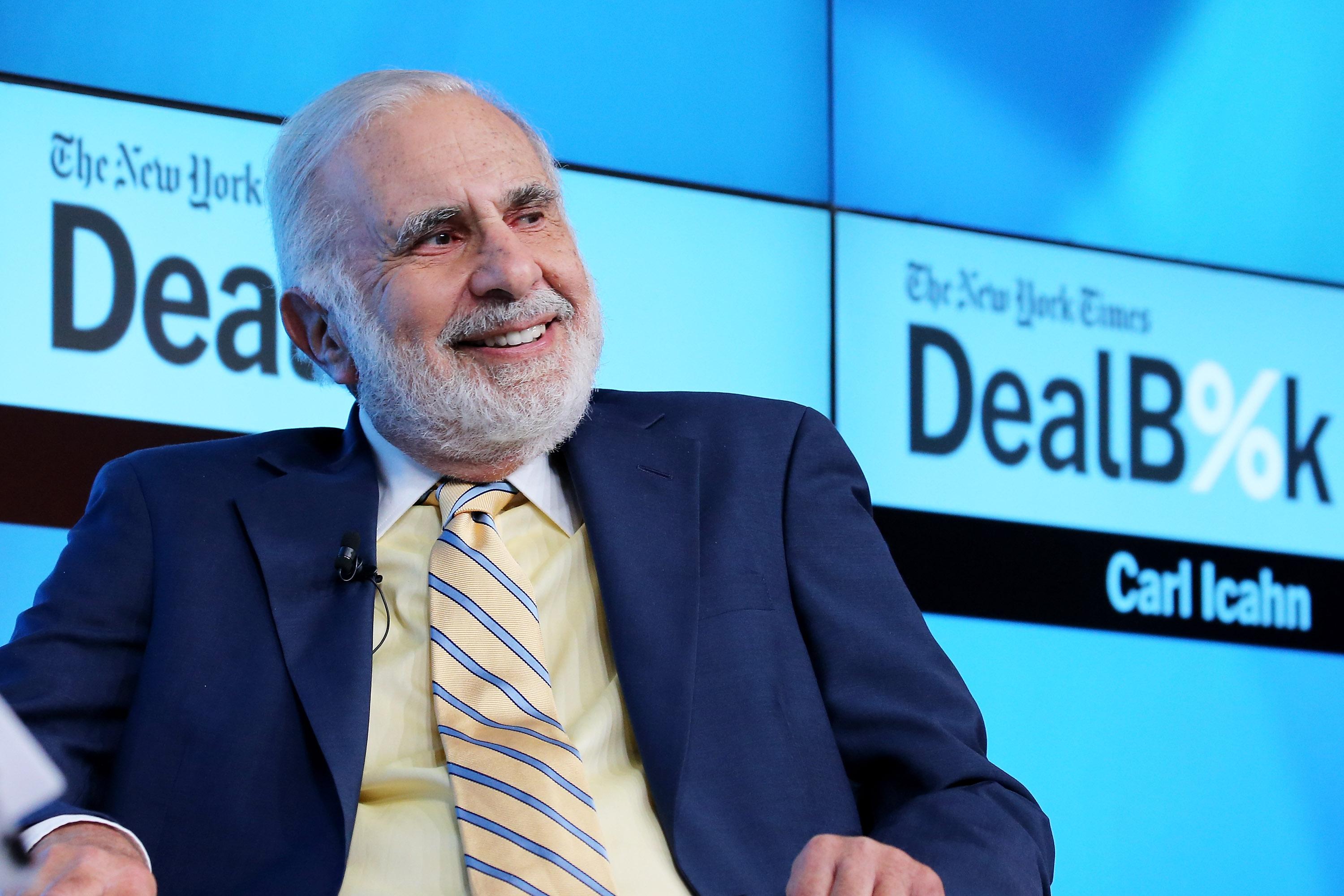 Carl Icahn hinted at a possible cryptocurrency investment.