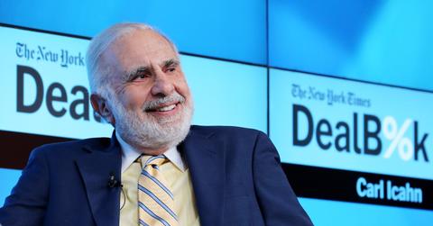 Carl Icahn hinted at a possible cryptocurrency investment.