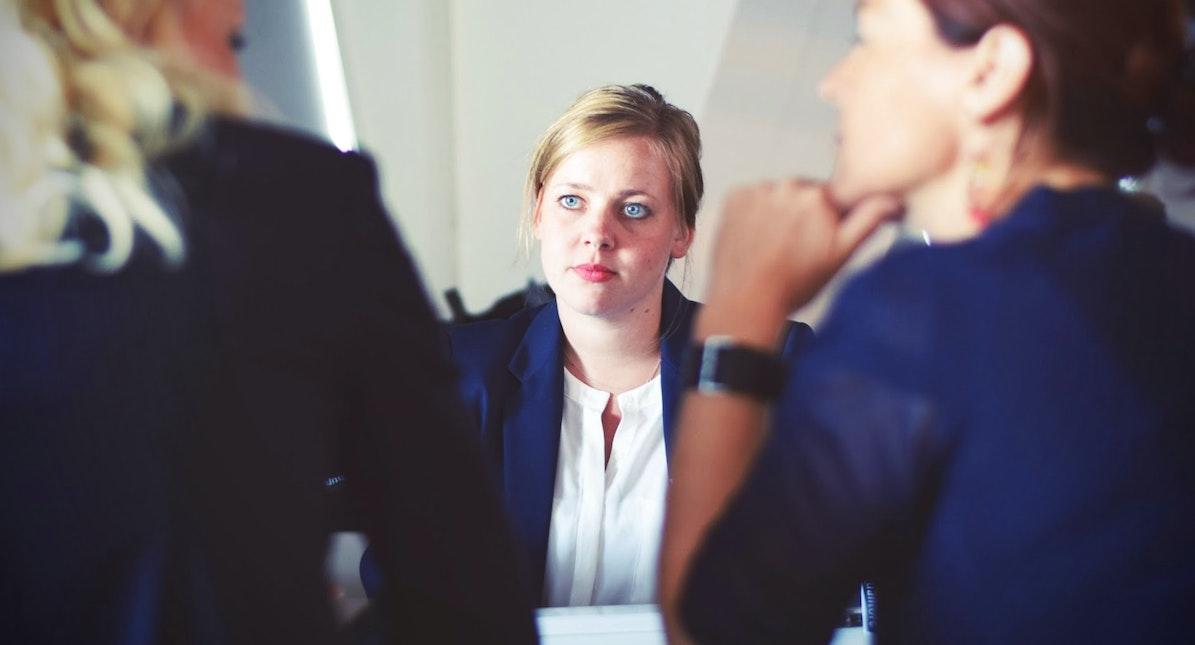 woman in job interview