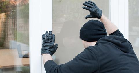 Burglar looking through window