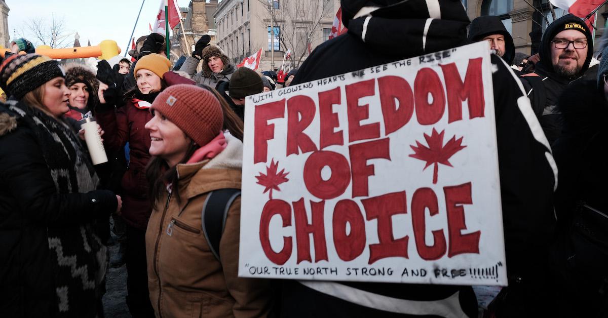 Candian protestors 