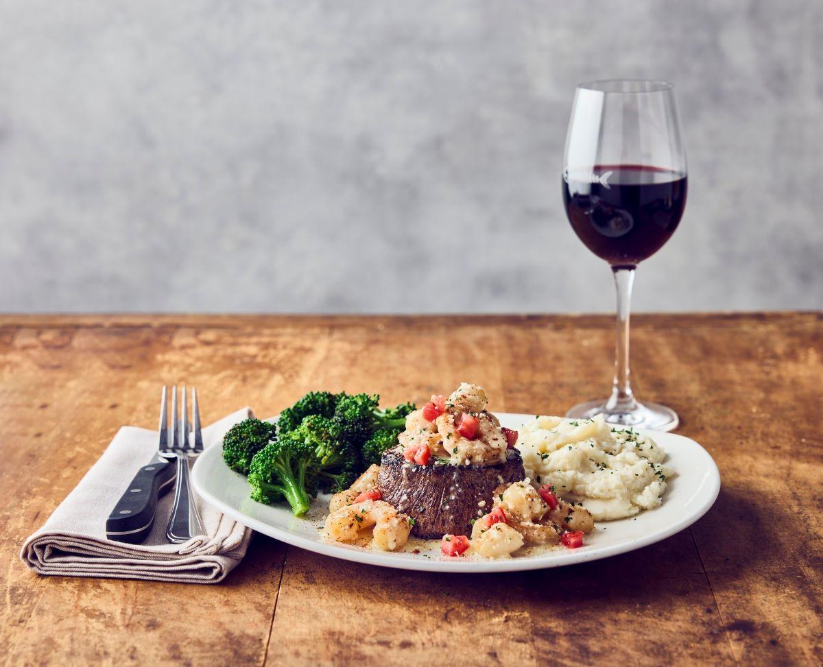 Bonefish Grill is featuring a 7 oz. wood-grilled filet mignon topped for Mother's Day