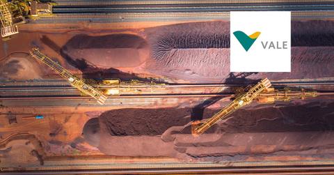 Vale logo over mining site