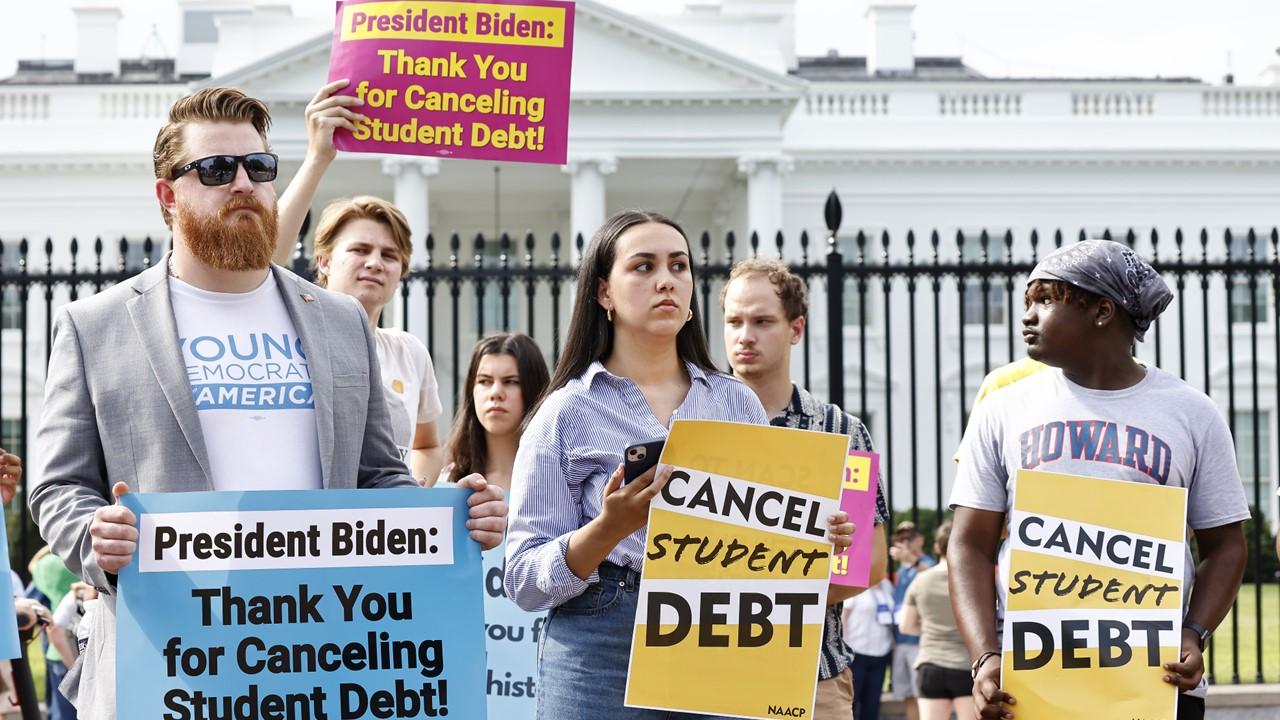 Student loan forgiveness rally