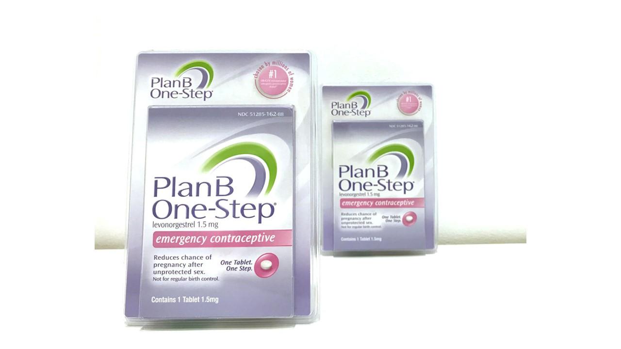 Plan B One Step pill boxes