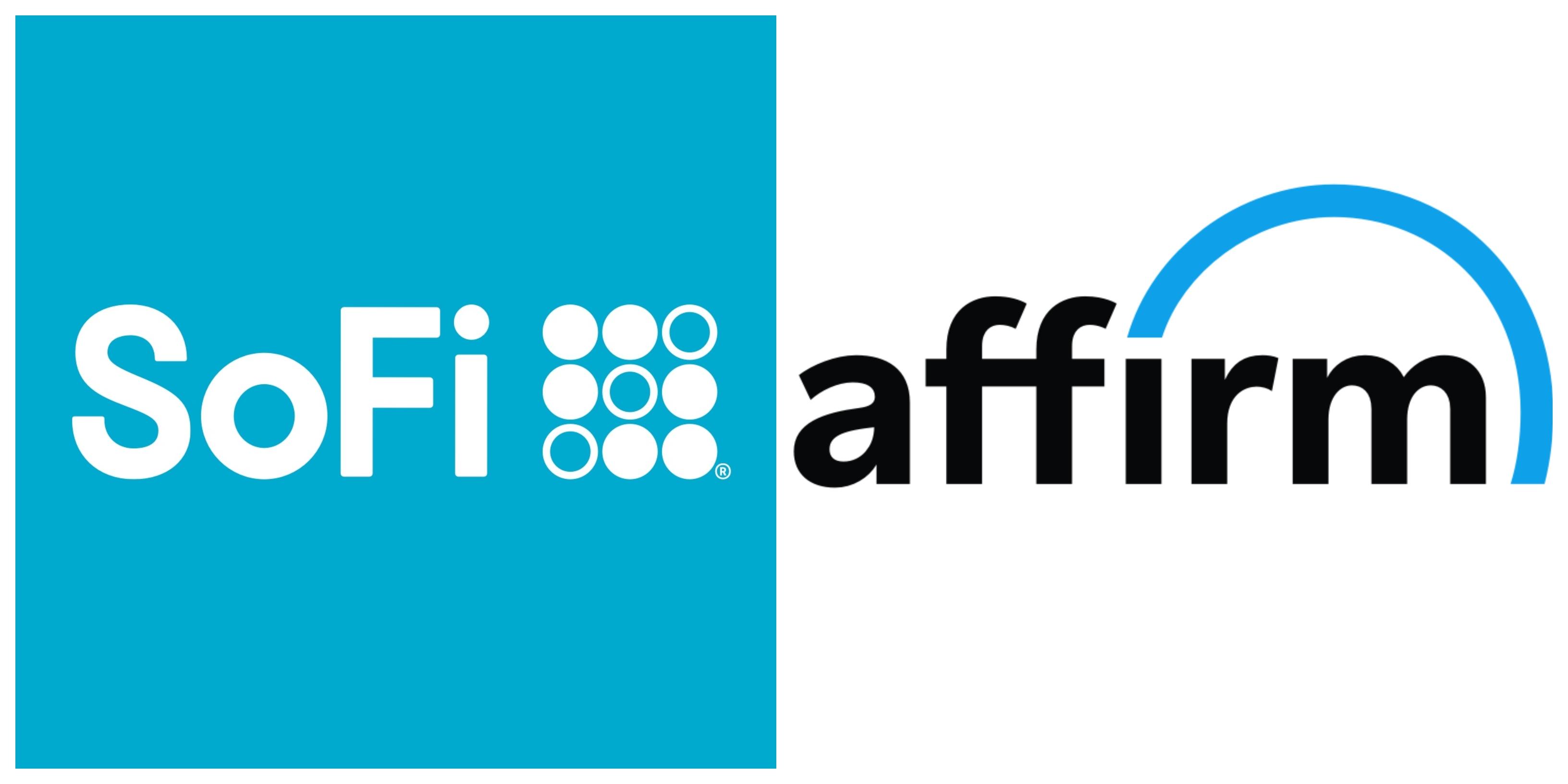 SoFi and Affirm logos