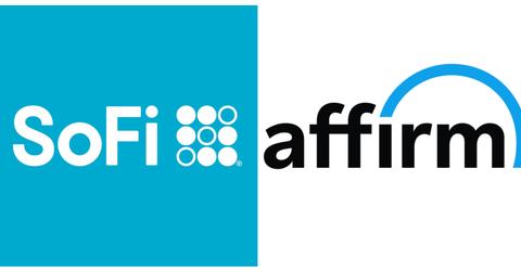 SoFi and Affirm logos