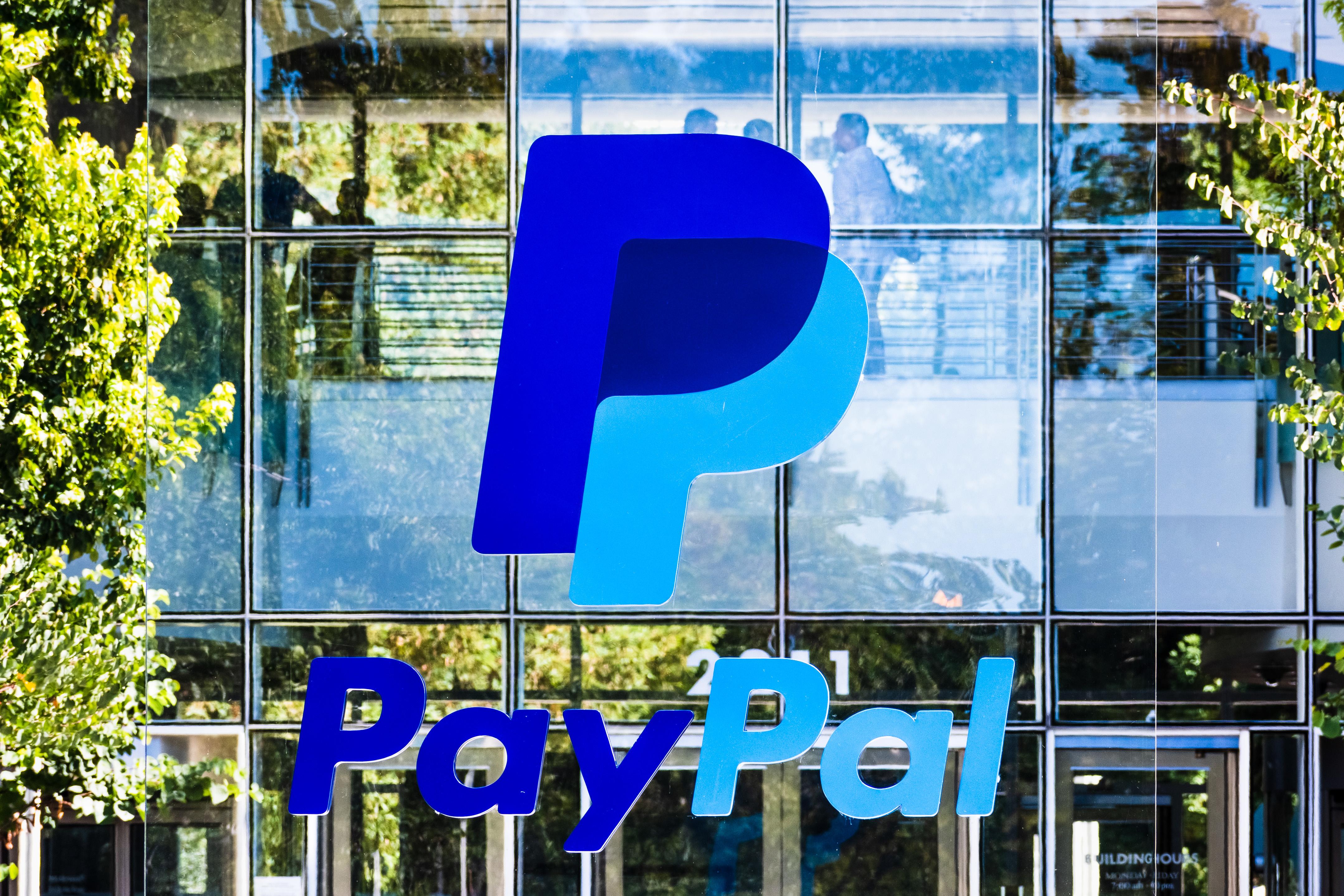 paypal stock price for today