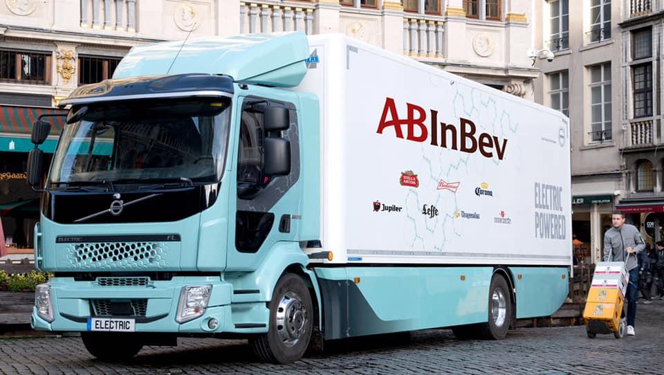 An AB InBev truck