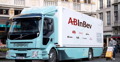 An AB InBev truck