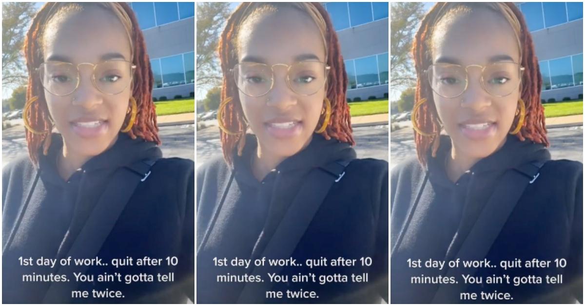 worker on tiktok quits