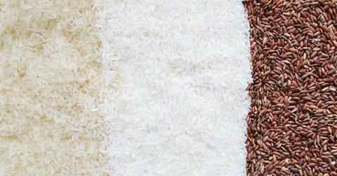 Three types of rice