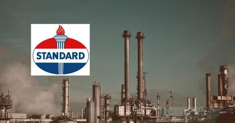 Oil refinery and Standard Oil logo