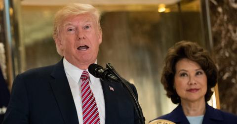 Donald Trump and Elaine Chao