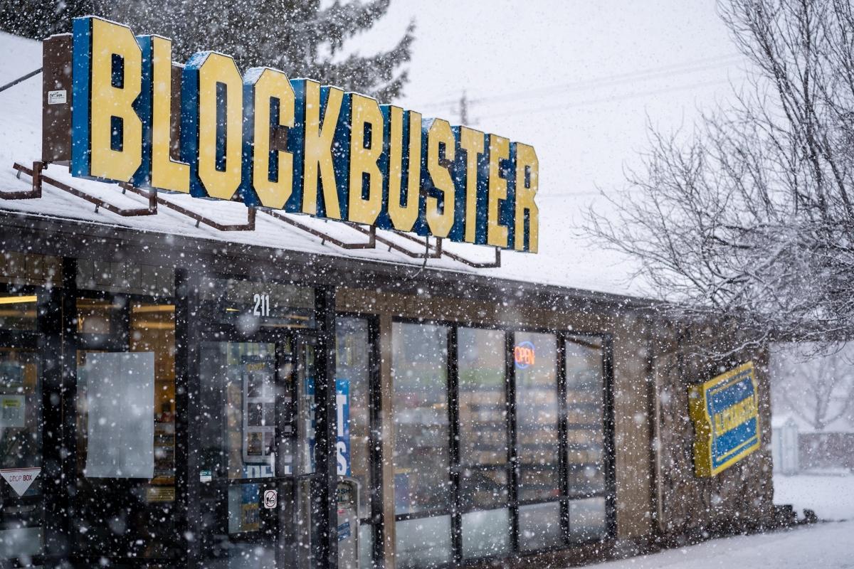 A Blockbuster store