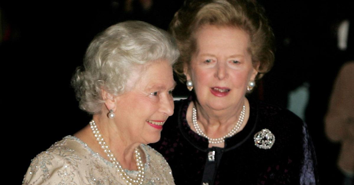 Queen Elizabeth II with Margaret Thatcher