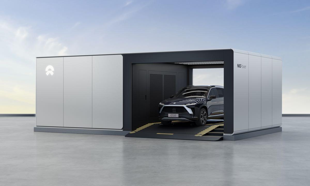 nio power services battery swap station