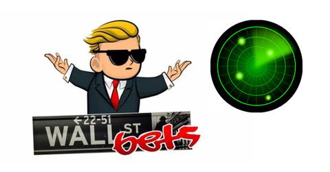 WallStreetBets logo and a radar