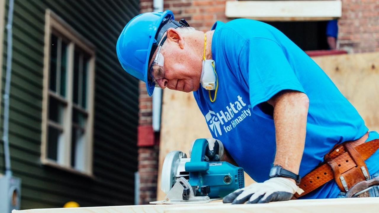 Habitat for Humanity worker