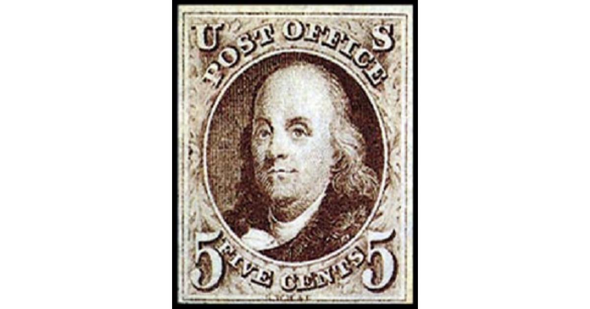 The 1847 Benjamin Franklin stamp