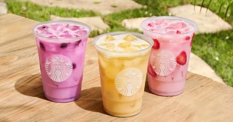 Starbucks Refreshers with ice