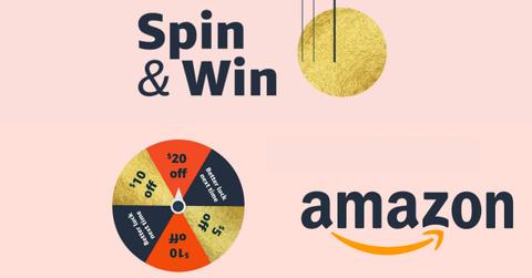 Amazon Spin & Win game