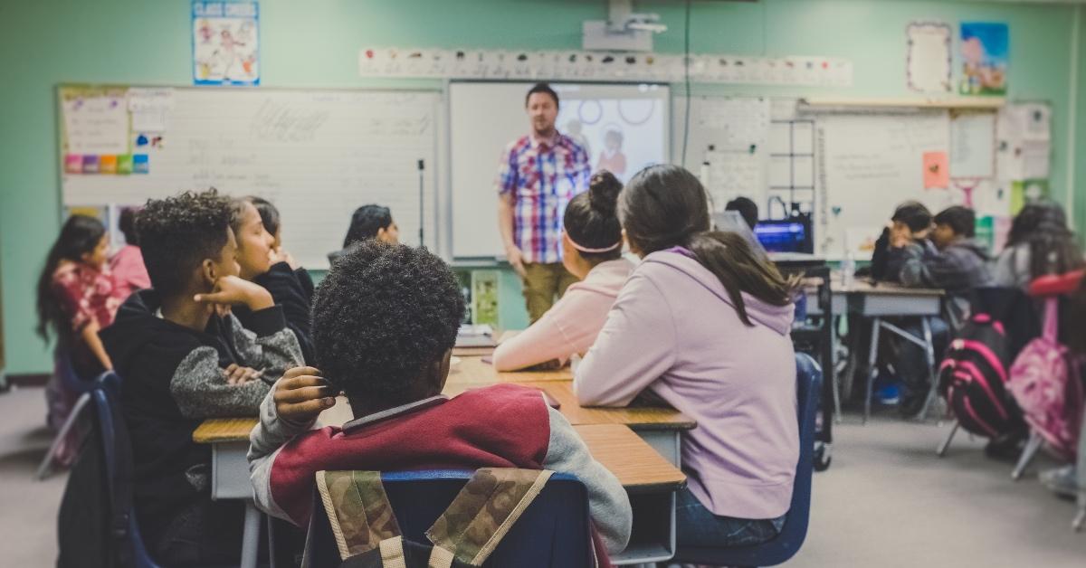 Teacher in a classroom