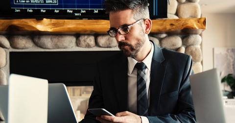 A person working on a laptop