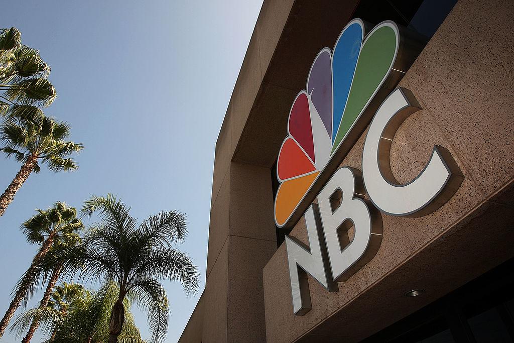 NBC logo on a building