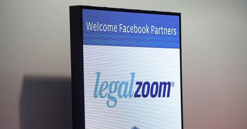 LegalZoom app displayed on a smartphone