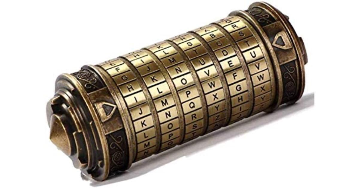 Da Vinci Code Mini Cryptex Lock Puzzle Box