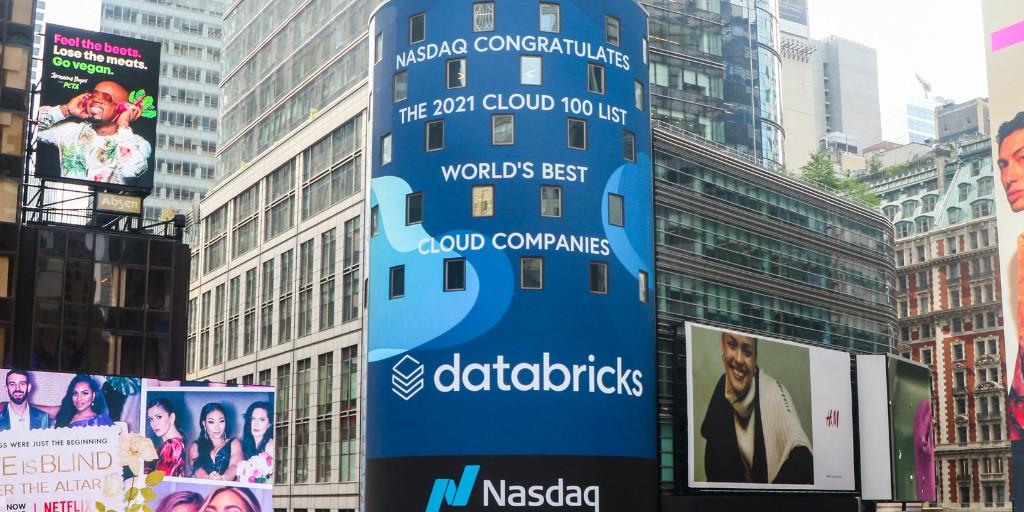 Databricks Nasdaq sign