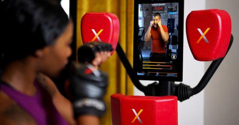 Woman using Nexersys equipment