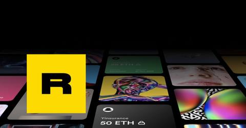 Rarible screenshot and logo