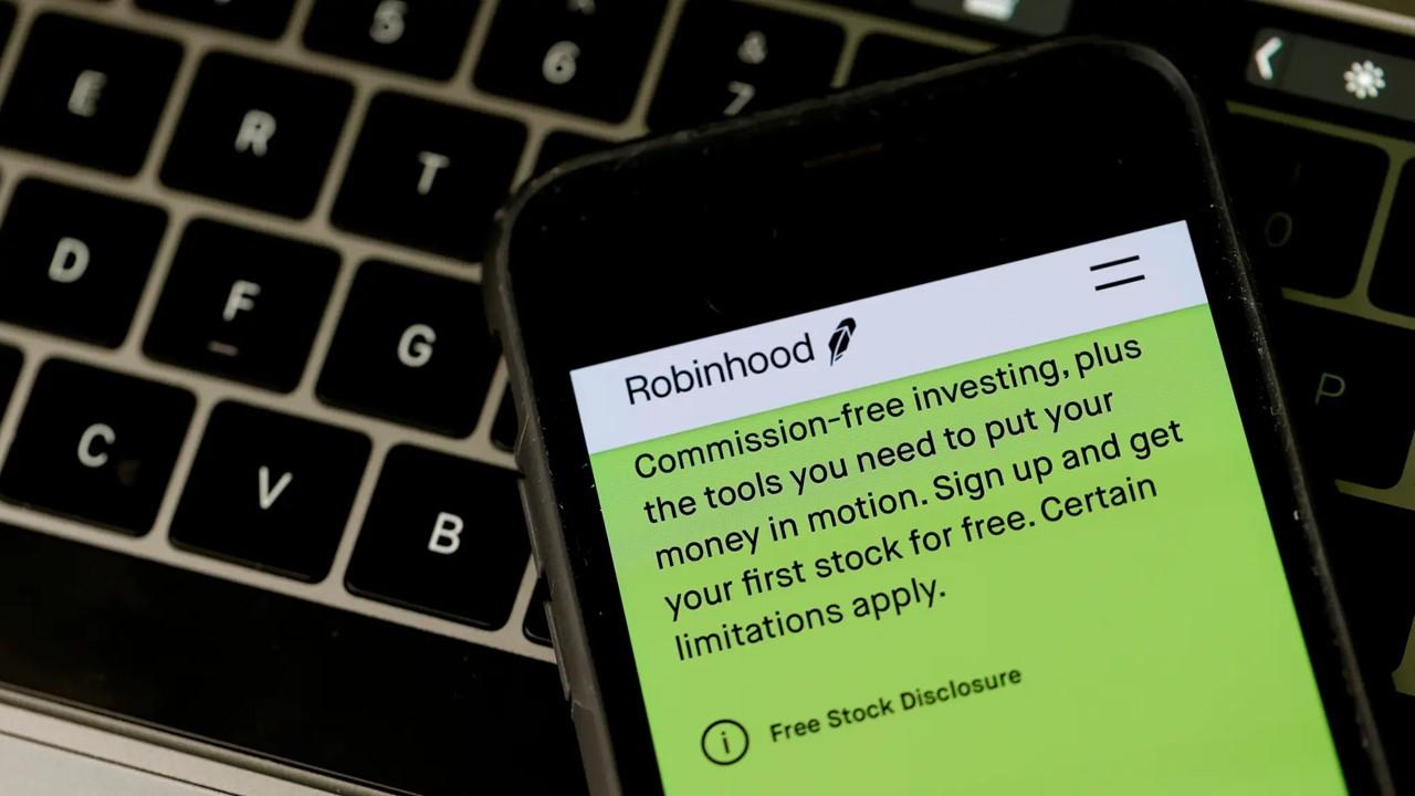 The Robinhood app displayed on a smartphone.